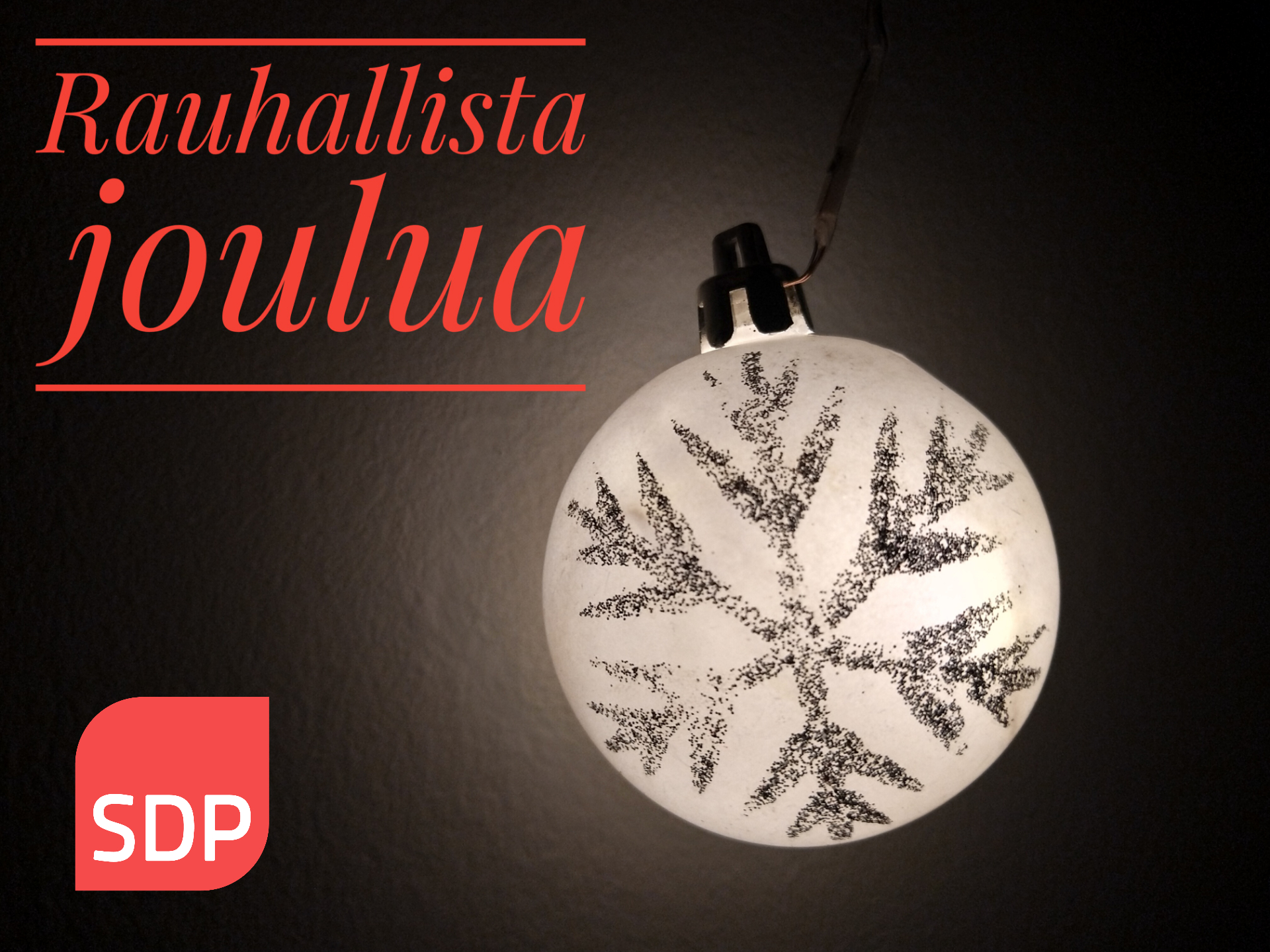Rauhallista joulua!