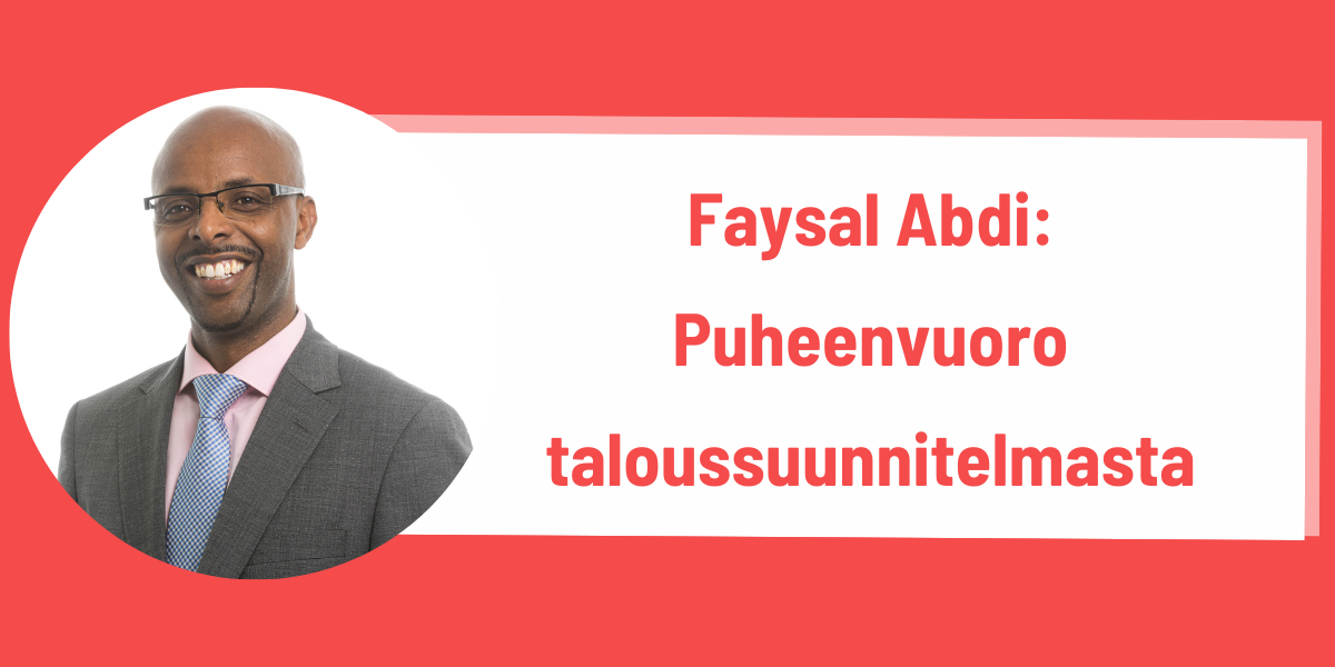 Faysal Abdi: Pidetään huolta Vantaasta ja sen asukkaista