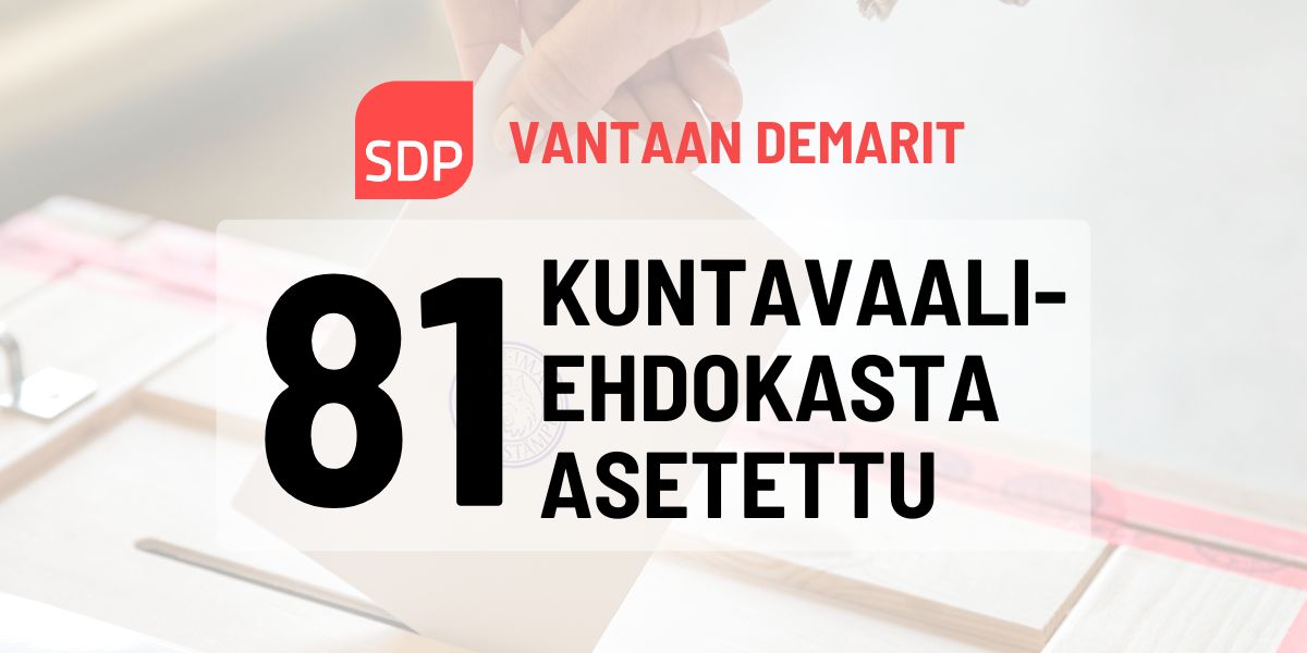 Vantaan Demarit nimesi kuntavaaliehdokkaita