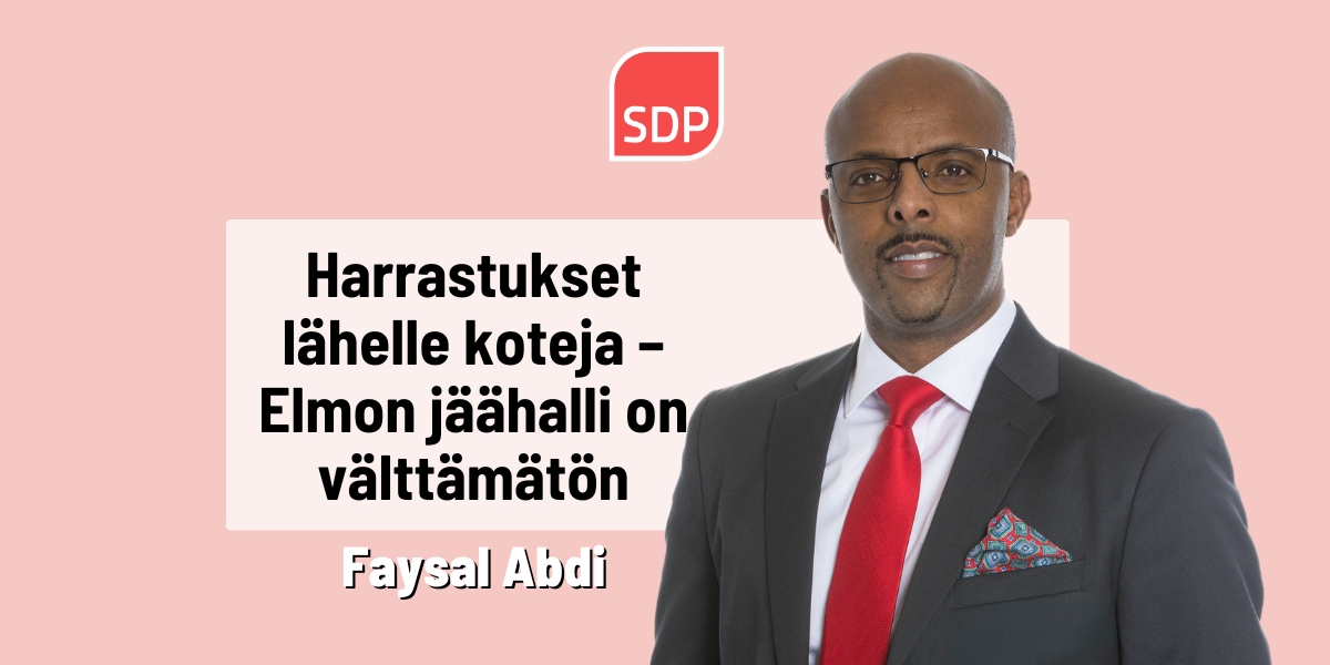Faysal Abdi: Harrastukset lähelle koteja – Elmon jäähalli on välttämätön