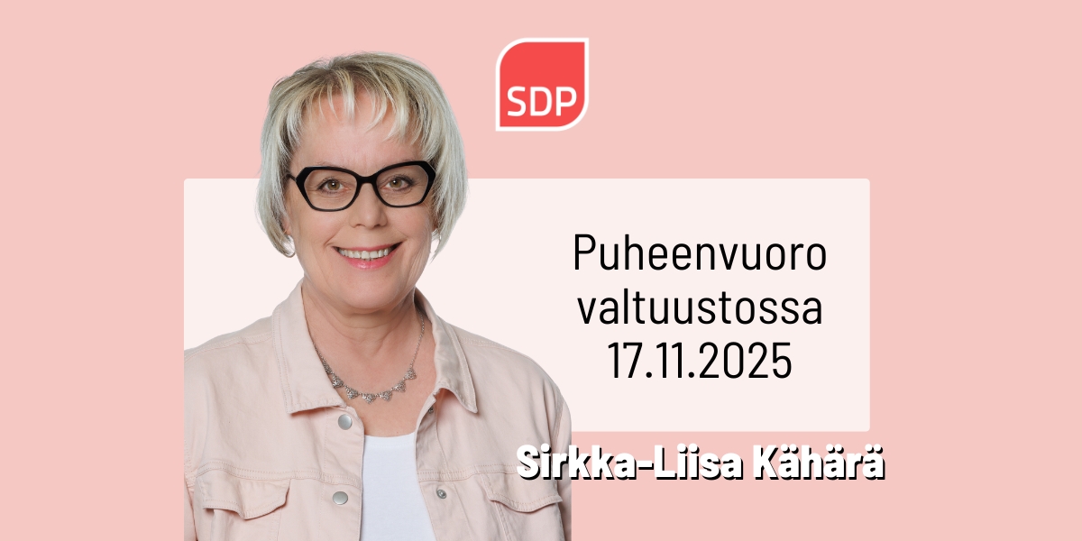 Sirkka-Liisa Kähärä: Varhaiskasvatuksen henkilöstön jaksamisen edellytys on henkilöstön ja sijaisten riittävä määrä