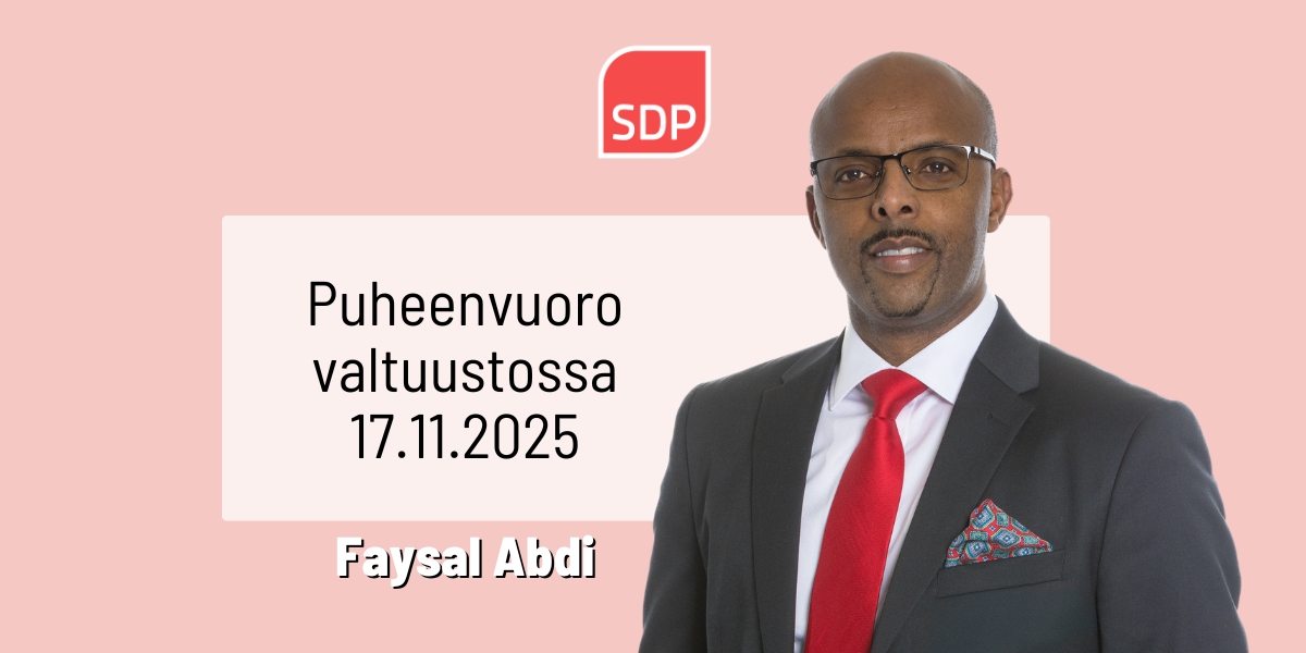 Faysal Abdi: Budjetti sisältää useita vantaalaisten toivomia asioita