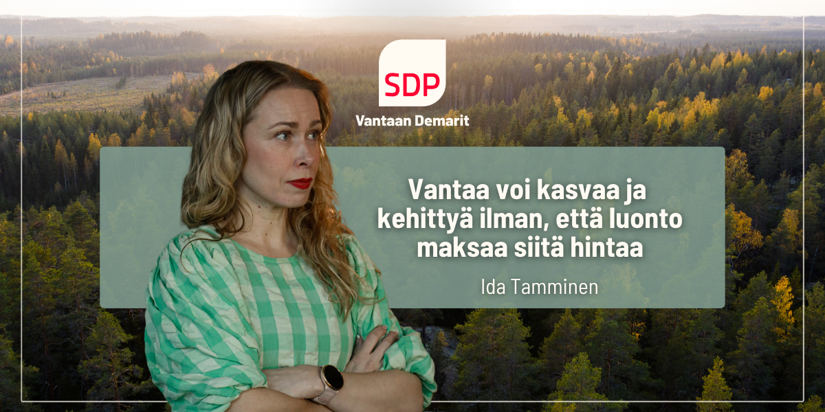 Vantaa voi kasvaa ja kehittyä ilman, että luonto maksaa siitä hintaa