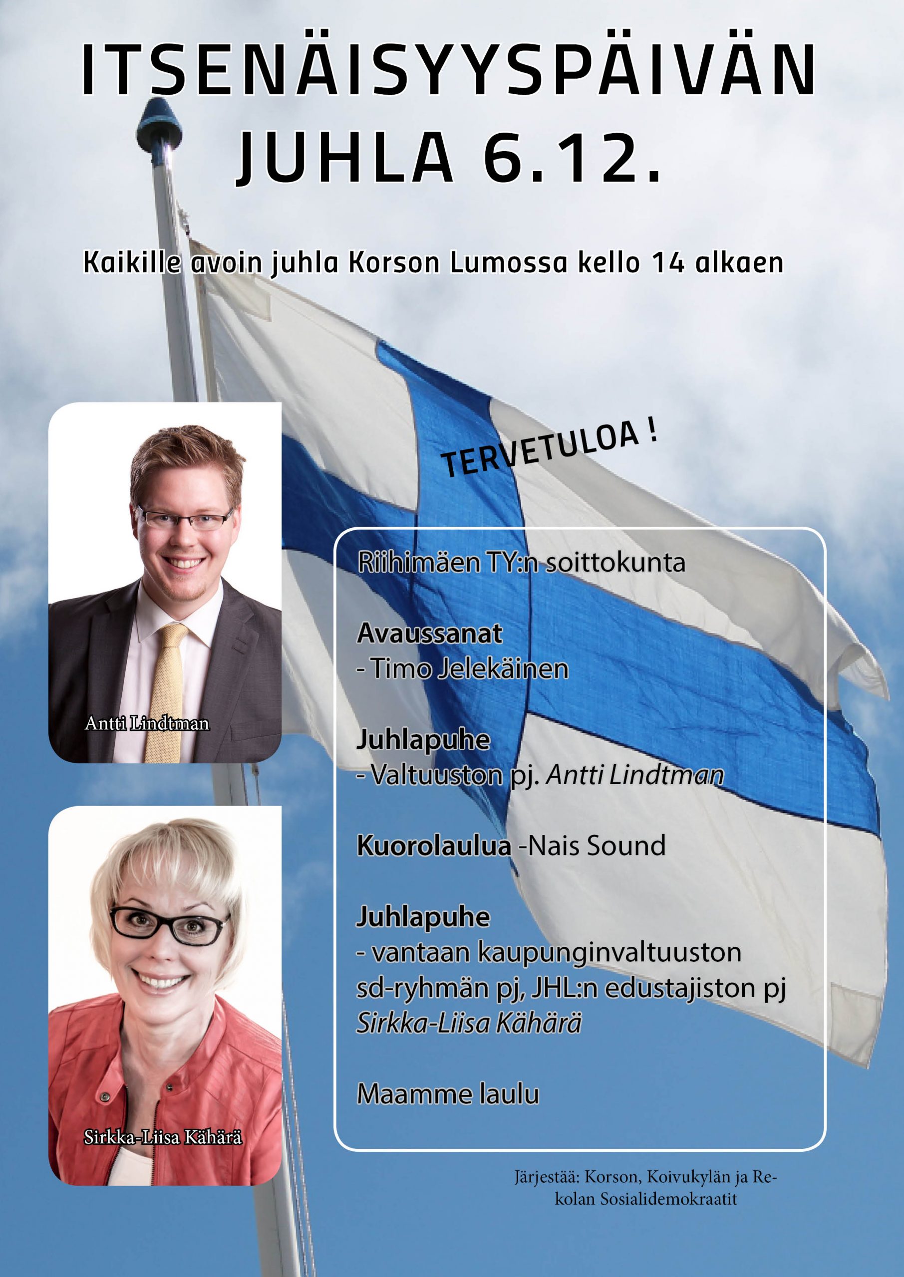 Itsenäisyyspäivän juhla Korson Lumossa 6.12.