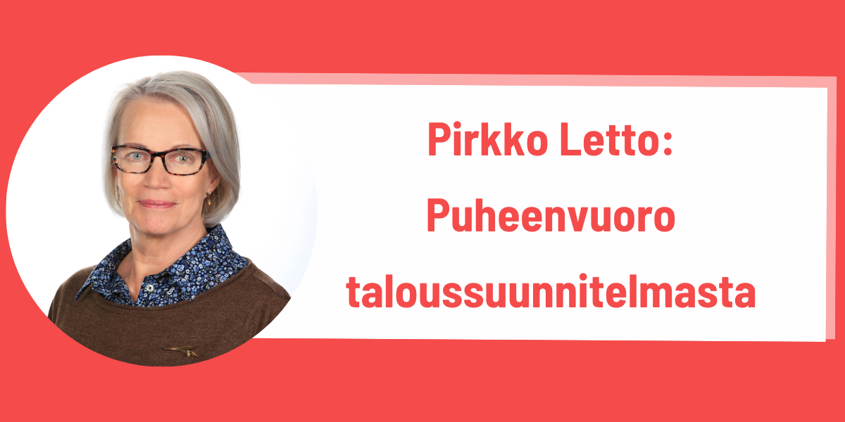 Pirkko Letto: Kunnilla ja hyvinvointialueilla on jaettu vastuu kuntalaisten hyvinvoinnin edistämisestä