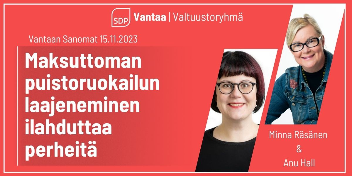Maksuttoman puistoruokailun laajeneminen ilahduttaa perheitä