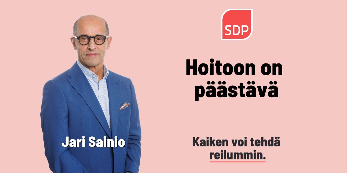 Jari Sainio: Hoitoon on päästävä