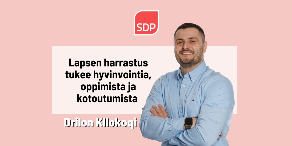 Drilon Kllokoqi: Lapsen harrastus tukee hyvinvointia, oppimista ja kotoutumista
