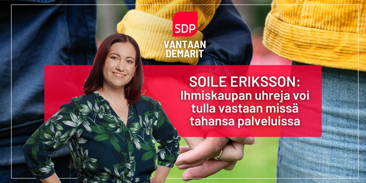Soile Eriksson: Ihmiskaupan uhreja voi tulla vastaan missä tahansa palveluissa